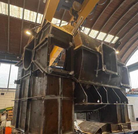 Struttura industriale in acciaio al carbonio per impianti pesanti