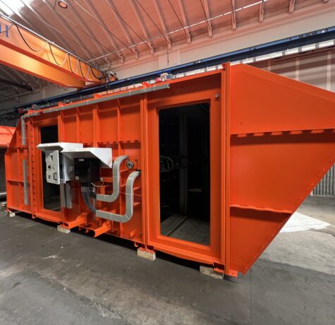 Camera filtro per trattamento polveri in acciaio inox ad alta resistenza chimica